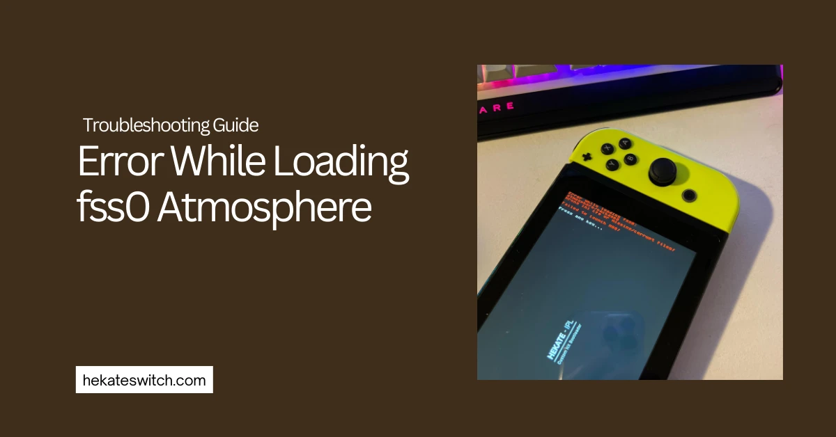 Error While Loading fss0 Atmosphere